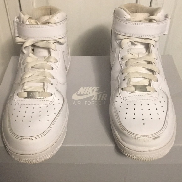 Nike White high top AF 1 - Picture 2 of 4